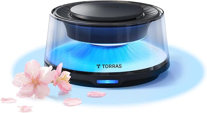 TORRAS 車 芳香剤 アロマディフューザー 【富士雲海・2026コア体験版】 噴霧式 固体精油 液漏れゼロ 自動ON/OFF コードレス 長持ち 1秒交換 ホワイトムスク・サクラ CF20 ギフト