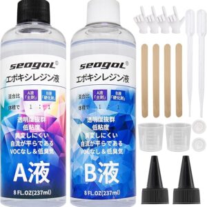 レジン液 2液性レジン液 大容量 474ml/16oz エポキシ樹脂