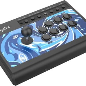 アーケードスティック ファイトスティック ジョイスティック ターボと緑軸メカニカルボタン付き ゲームコントローラー