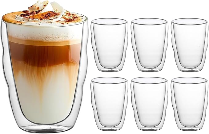 ダブルウォールグラス 【350ml 6個セット】 グラス コップ