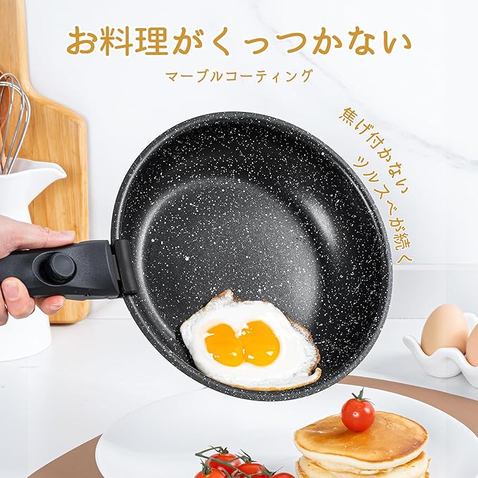 フライパン セット 20cm・24cm・28cm IH·ガス火対応 - 画像 (5)