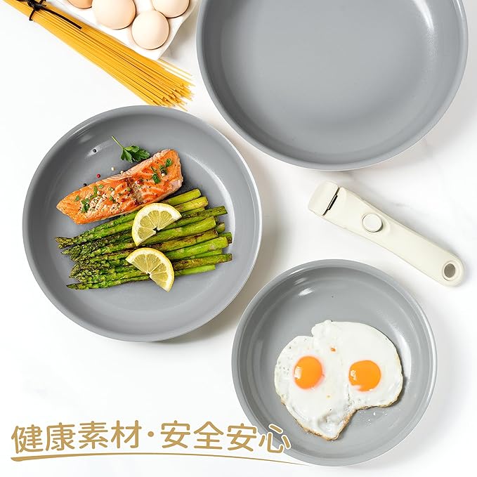フライパンセット 20cm・24cm・28cm IH対応 ガス火対応 - 画像 (5)