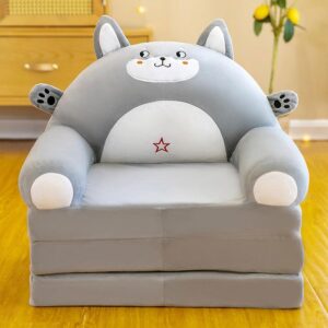 折りたたみ式子供用ソファーアームチェアカバー 寝室用フロア 家庭用プレイルーム用