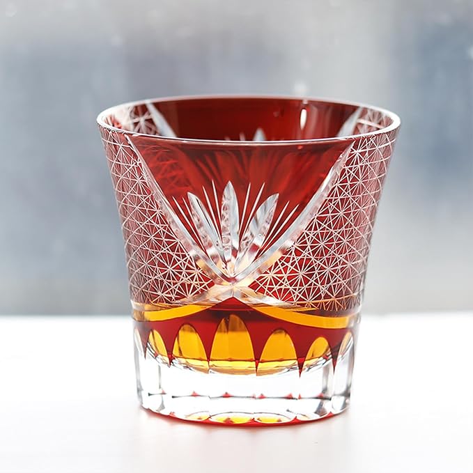 切子 グラス 日本酒グラス 260ml 菊つなぎ 文様 - 画像 (6)