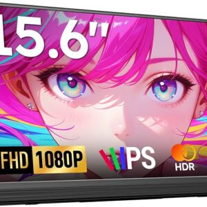 15.6" モバイルモニター 1920*1080 HDR IPS液晶 超薄設計 ポータブルモニター