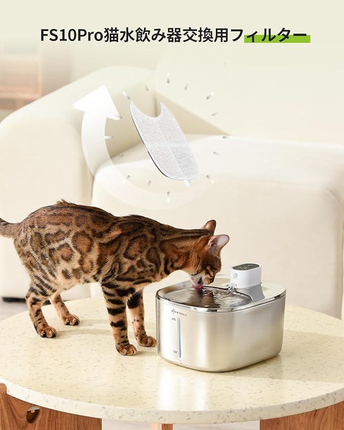 猫水飲み器フィルター 8個セット - 画像 (4)